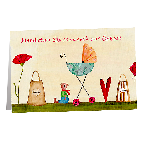 Grußkarte zur Geburt