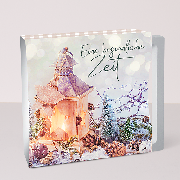 Deko Rahmen „Frohe Weihnachten“ (7 cm)