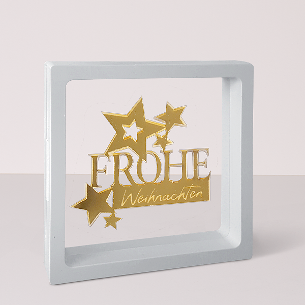 Deko Rahmen „Frohe Weihnachten“