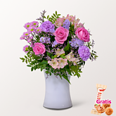 Blumenmix Liebesbeweis mit Ferrero Giotto 3er