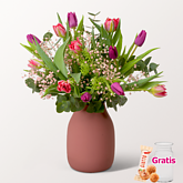 Blumenstrauß Tulpensensation mit Vase