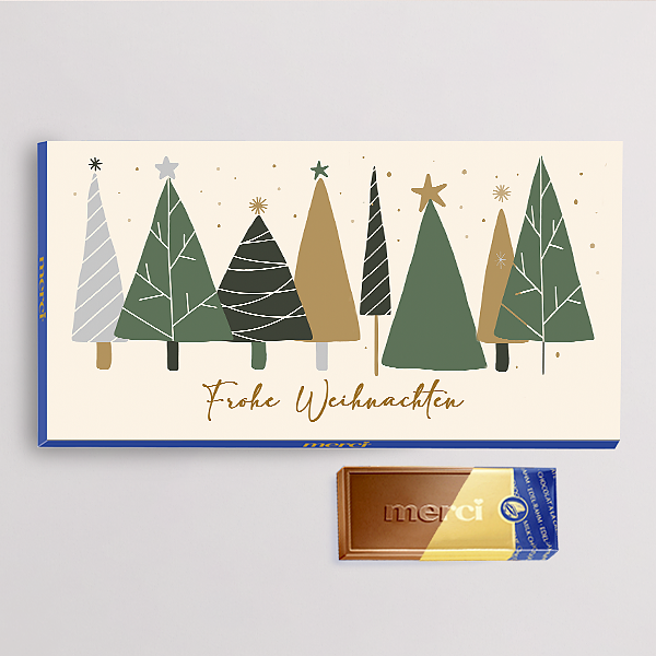 Merci mit Banderole „Frohe Weihnachten“ (100 g) Blumen online