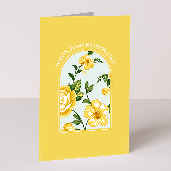 Motivkarte „Schön, dass es dich gibt“