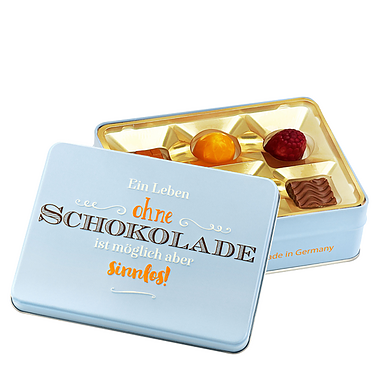 Präsentdose „Ein Leben ohne Schokolade...“ Präsentdose „Ein Leben ohne Schokolade...“