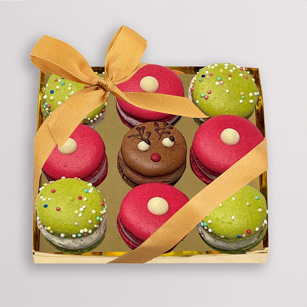 Weihnachtliche Macarons