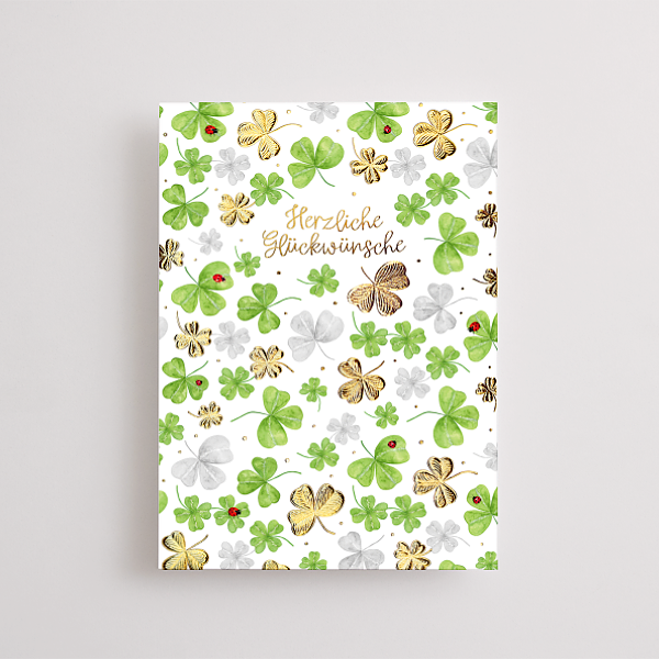 Motivkarte „Herzliche Glückwünsche“