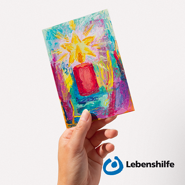 Motivkarte Weihnachtskerze