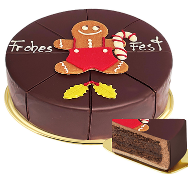 Dessert-Torte „Frohes Fest“