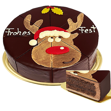Dessert-Torte „Frohes Fest“