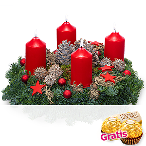 Roter <br>Adventskranz