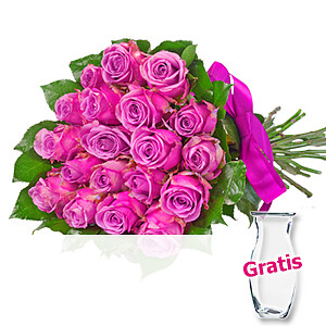 20 pinke Rosen <br>im Bund