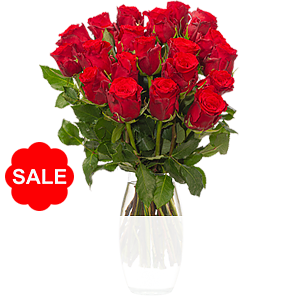 60 rote Rosen <br>im Bund
