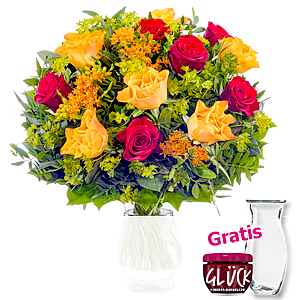 Rosenstrauß Rosen-<br>feuer