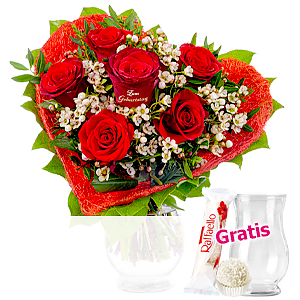 Rosenherz "Zum <br>Geburtstag"