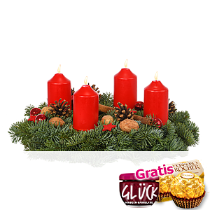 Roter Advents-<br>kranz