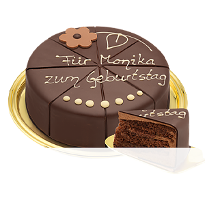 Beschriftbare <br>Sachertorte