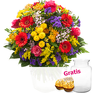 Premiumstrauß Sommer-<br>wiese