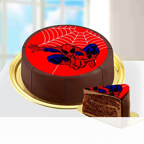 Dessert-Motiv-Torte Spiderman